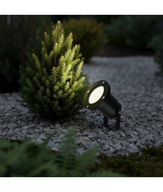 kelvo® GARDELINI KLV-101-0001 Φωτιστικό Σποτ Κήπου για Φυτά & Δέντρα με Καρφωτή Βάση για Λάμπα MR16 με Ντουί GU10 AC 220-240V Αδιάβροχο IP65 - Μαύρο Ματ - Μ10 x Π10 x Υ30cm